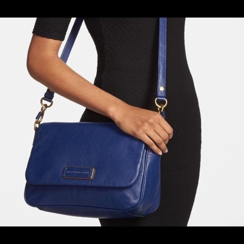 Marc By Marc Jacobs Blue Too Hot To Handle Lea Bag